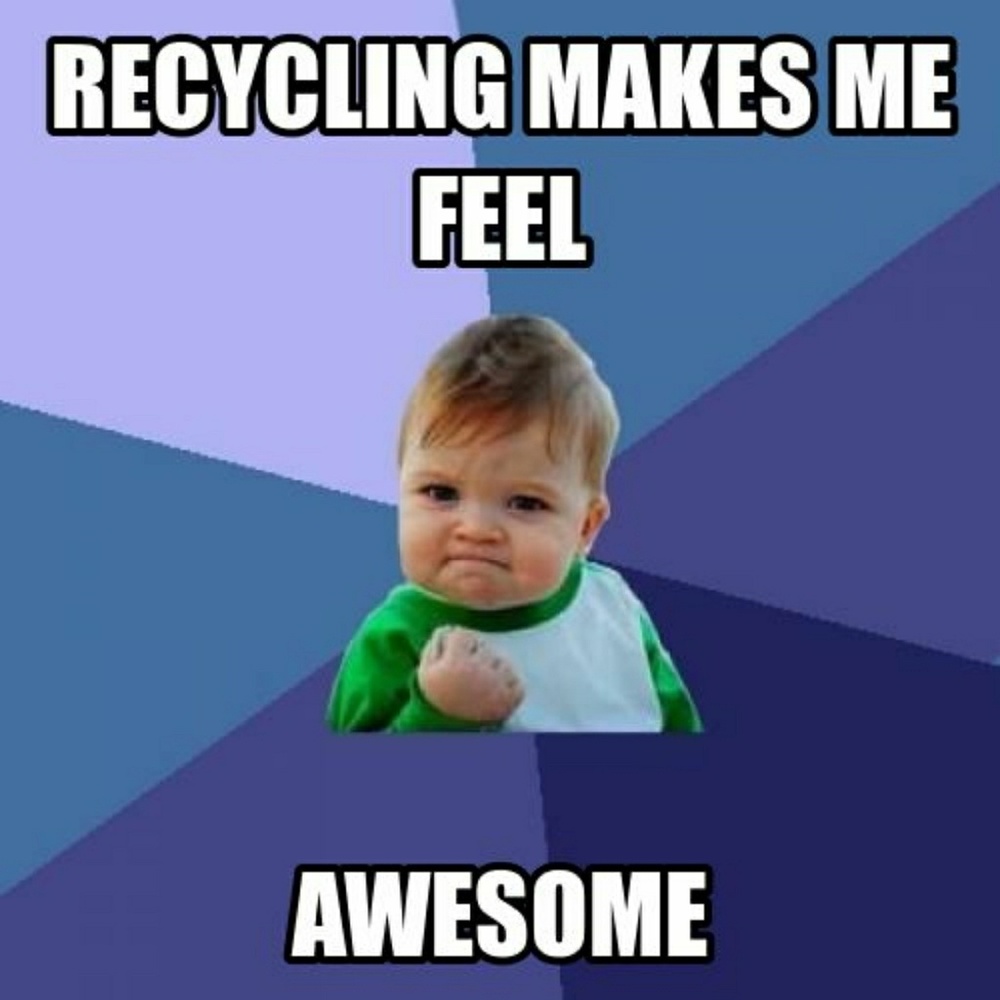 I re-use shipping material!